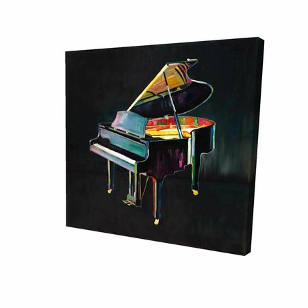 FONDO 12 x 12 in. Colorful Realistic Piano-Print on Canvas FO2789346